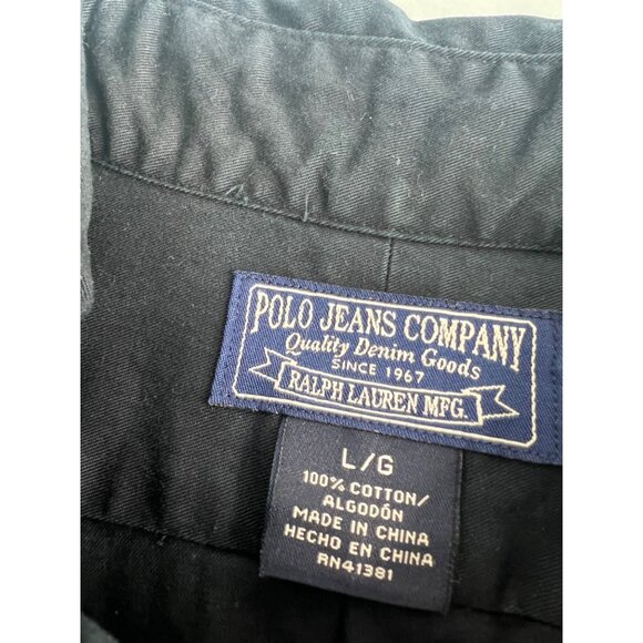 VTG Polo Ralph Lauren "Schools Out" Men Shirt Size L Embroidered Anchor Nautical - Picture 5 of 7